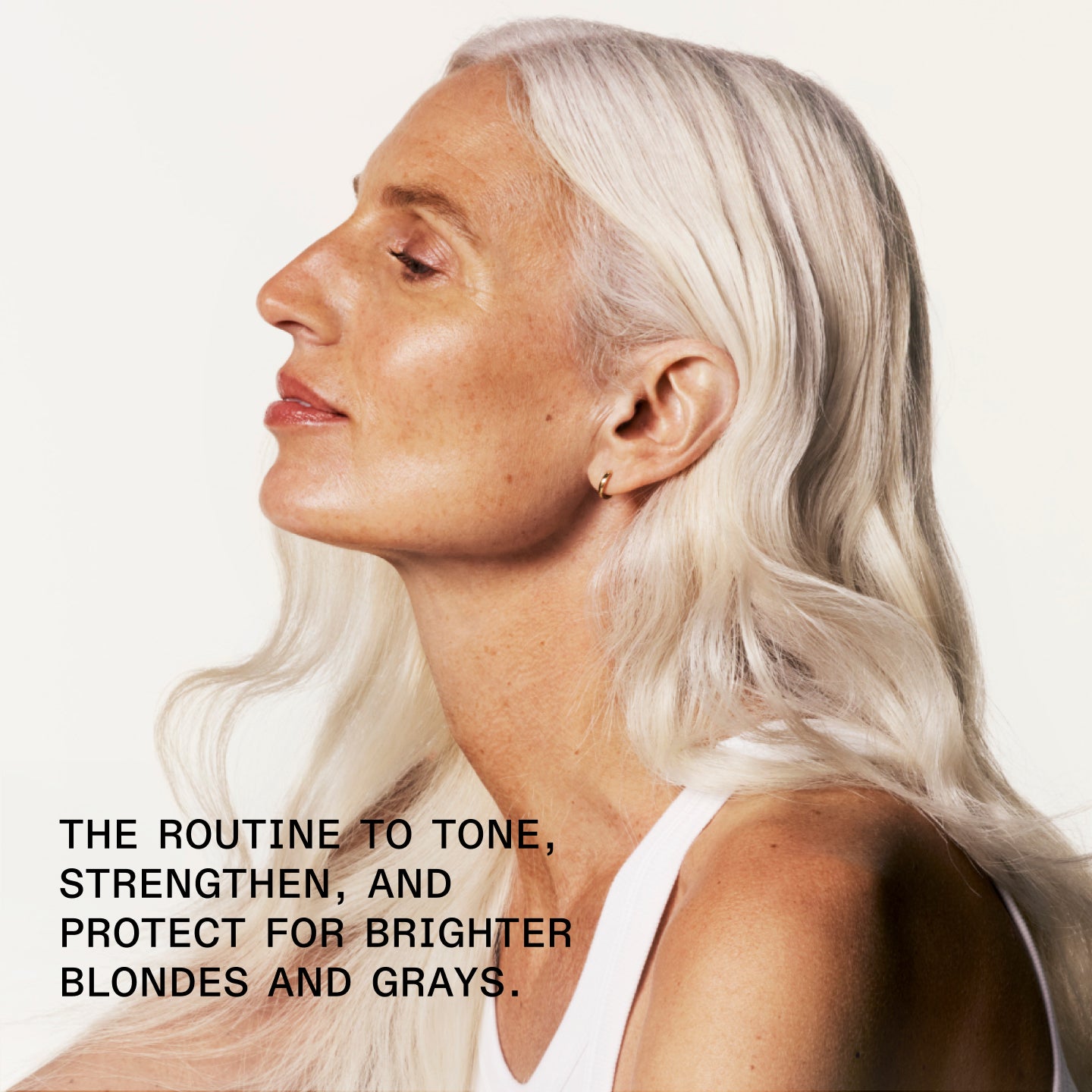 THE ROUTINE TO TONE, STRENGTHEN, AND PROTECT FOR BRIGHTER BLONDES AND GRAYS.