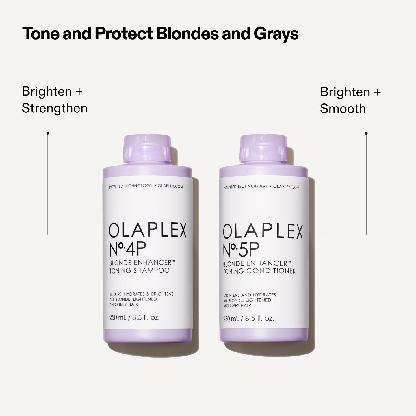 Tone and Protect Blondes and Grays
No.4P: Brighten + Strengthen
No.5P: Brighten + Smooth