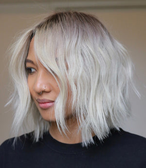 Tri-Banded Brassy Bleach & Tone to Flawless Platinum