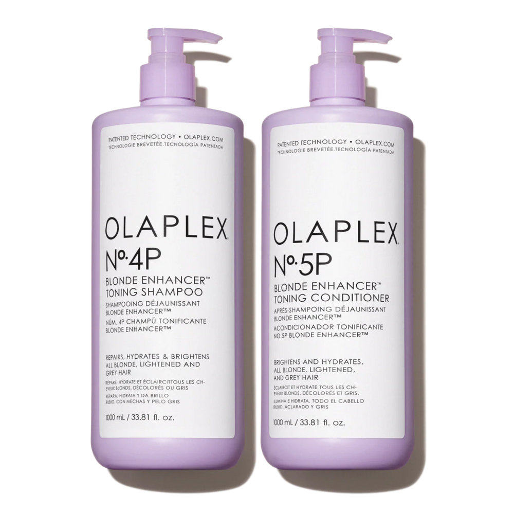 Nº.4P BLONDE ENHANCER™ TONING SHAMPOO LITER & Nº.5P BLONDE ENHANCER™ TONING CONDITIONER LITER - main view
