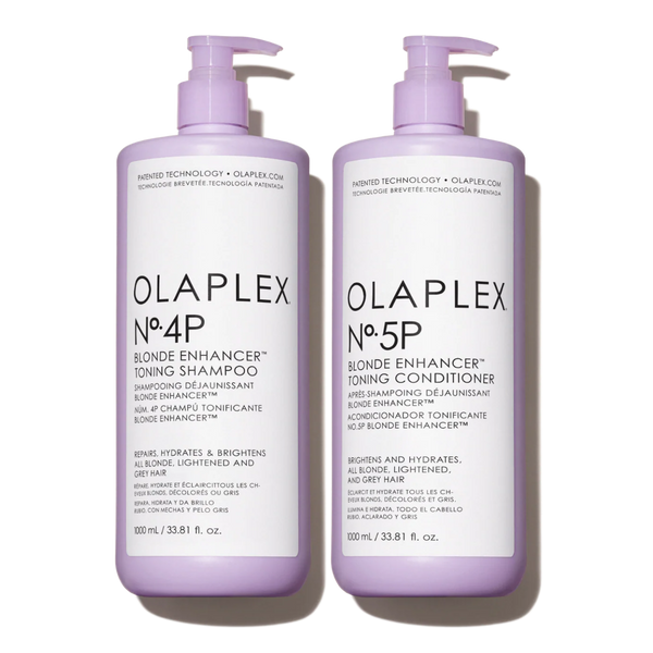Purple Shampoo & Conditioner Liter Set for Blondes – OLAPLEX Inc.