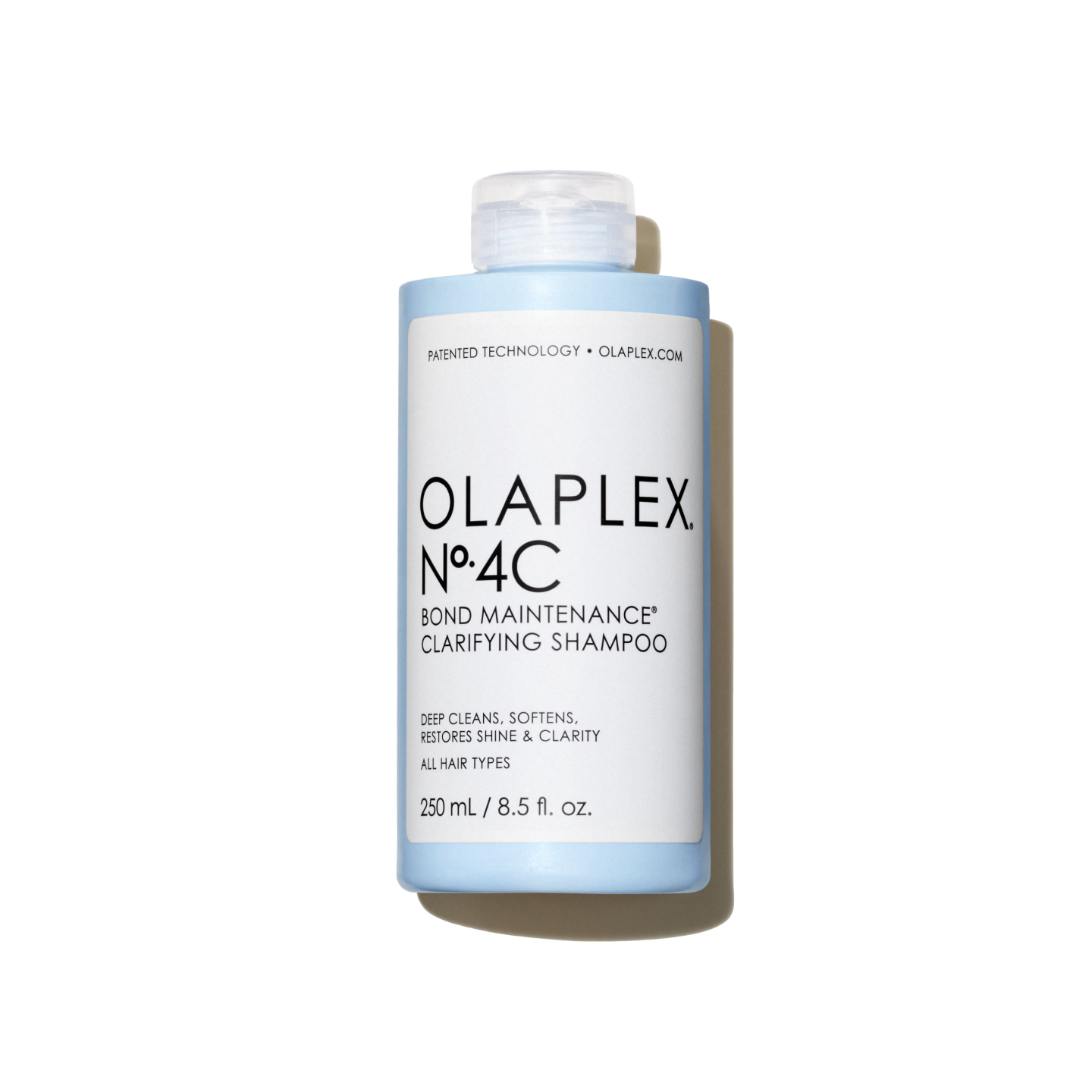 OLAPLEX Nº.4C BOND MAINTENANCE® CLARIFYING SHAMPOO

DEEP CLEANS, SOFTENS, RESTORES SHINE & CLARITY ALL HAIR TYPES

250 mL / 8.5 fl. oz.