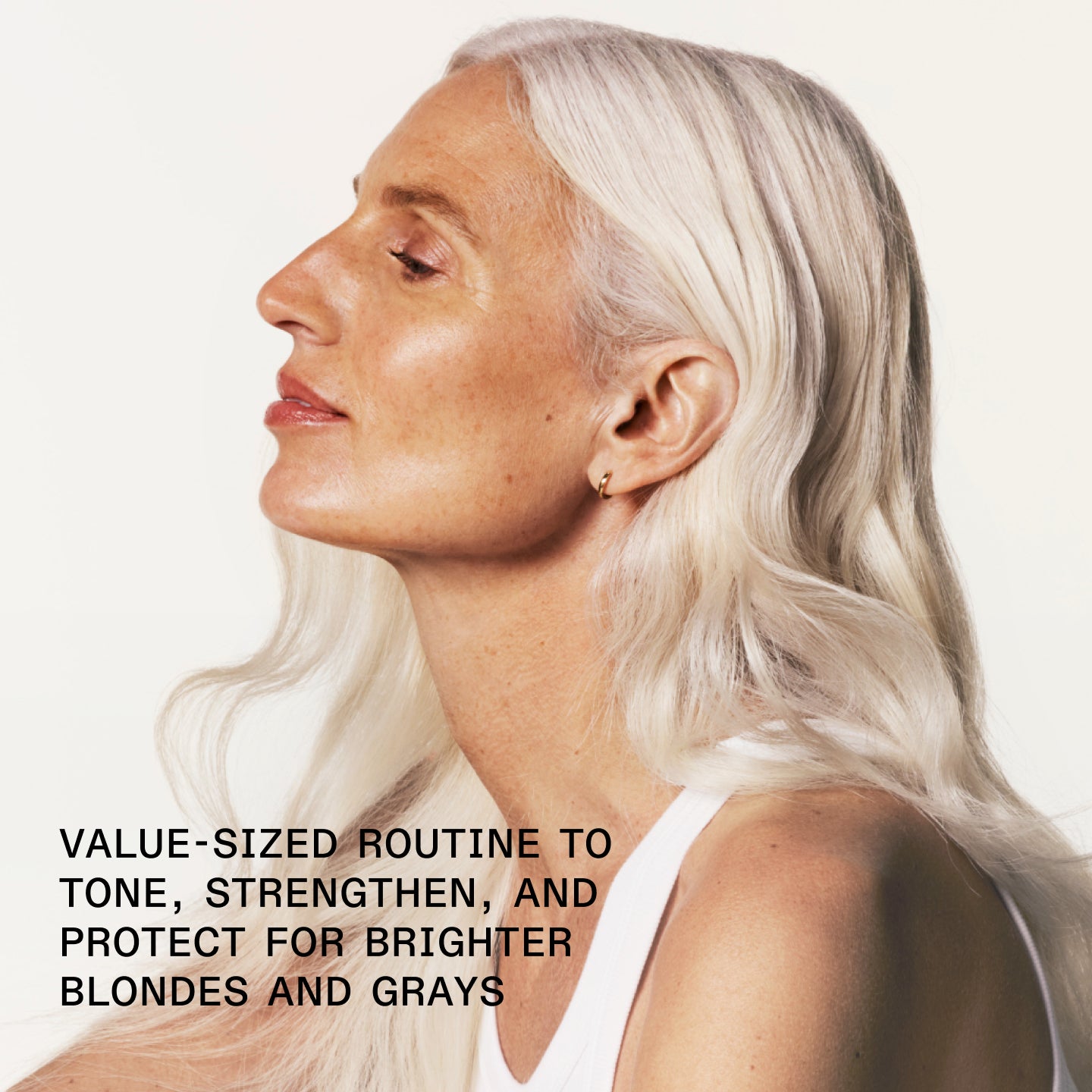 VALUE-SIZED ROUTINE TO TONE, STRENGTHEN, AND  PROTECT FOR BRIGHTER BLONDES AND GRAYS