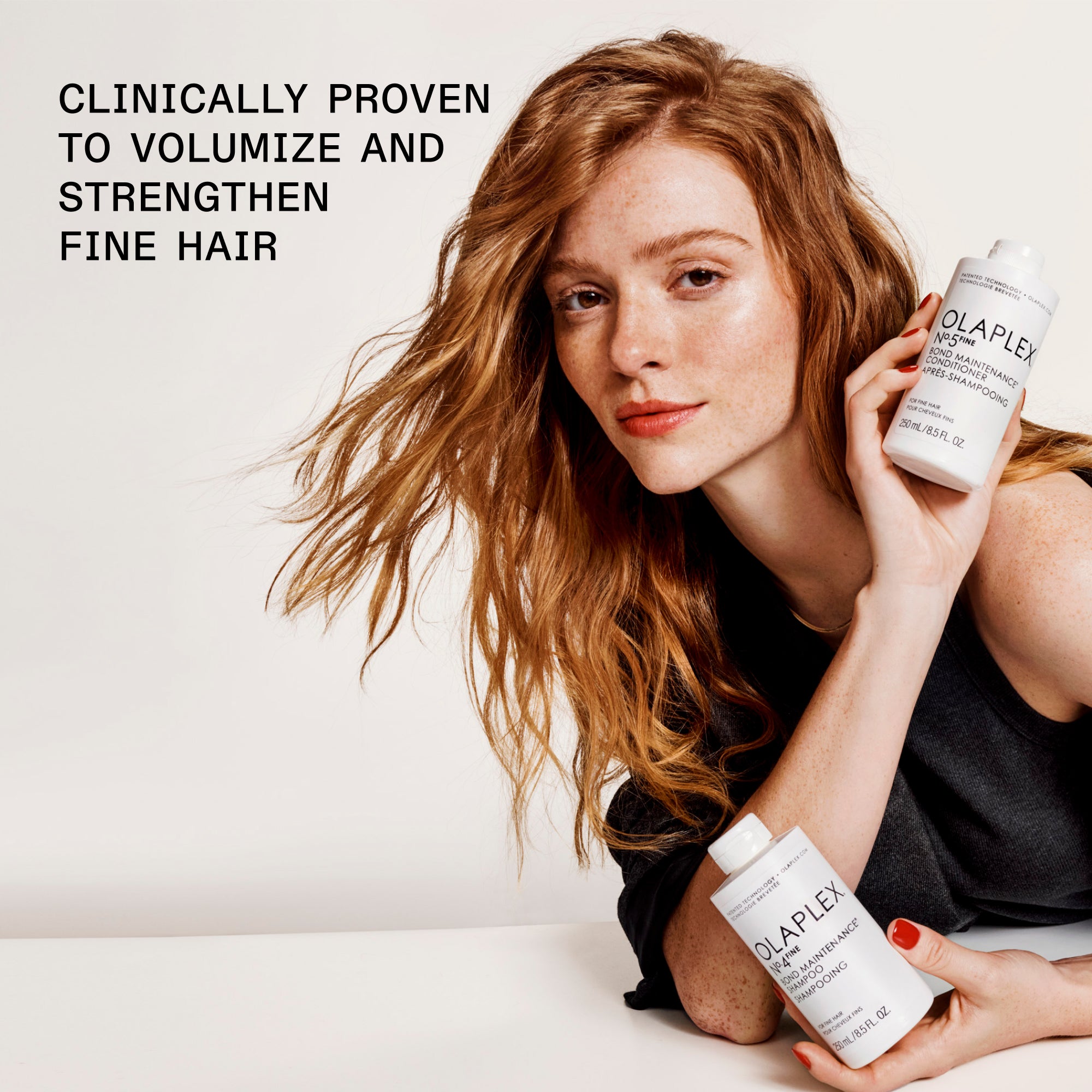 CLINICALLY PROVEN TO VOLUMIZE AND WEIGHTLESSLY HYDRATE FINE HAIR