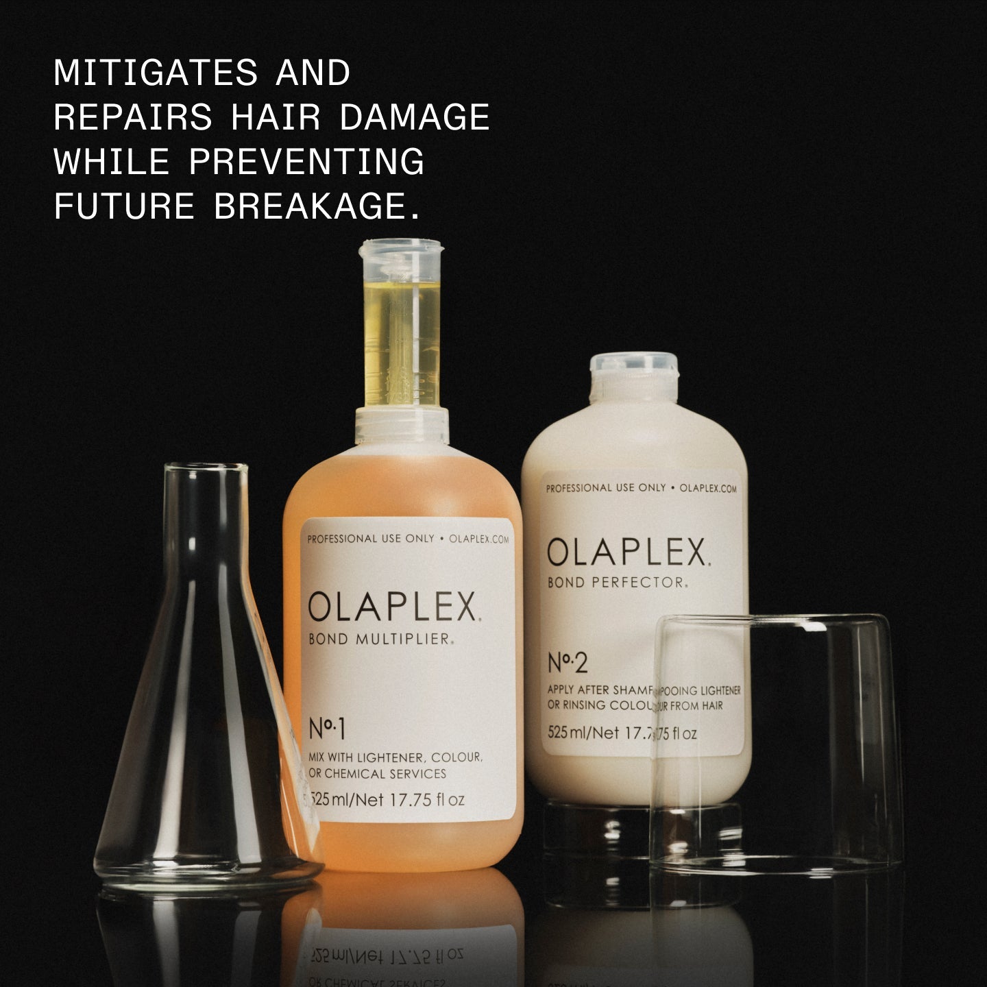 MITIGATES AND REPAIRS HAIR DAMAGE WHILE PREVENTING FUTURE BREAKAGE.