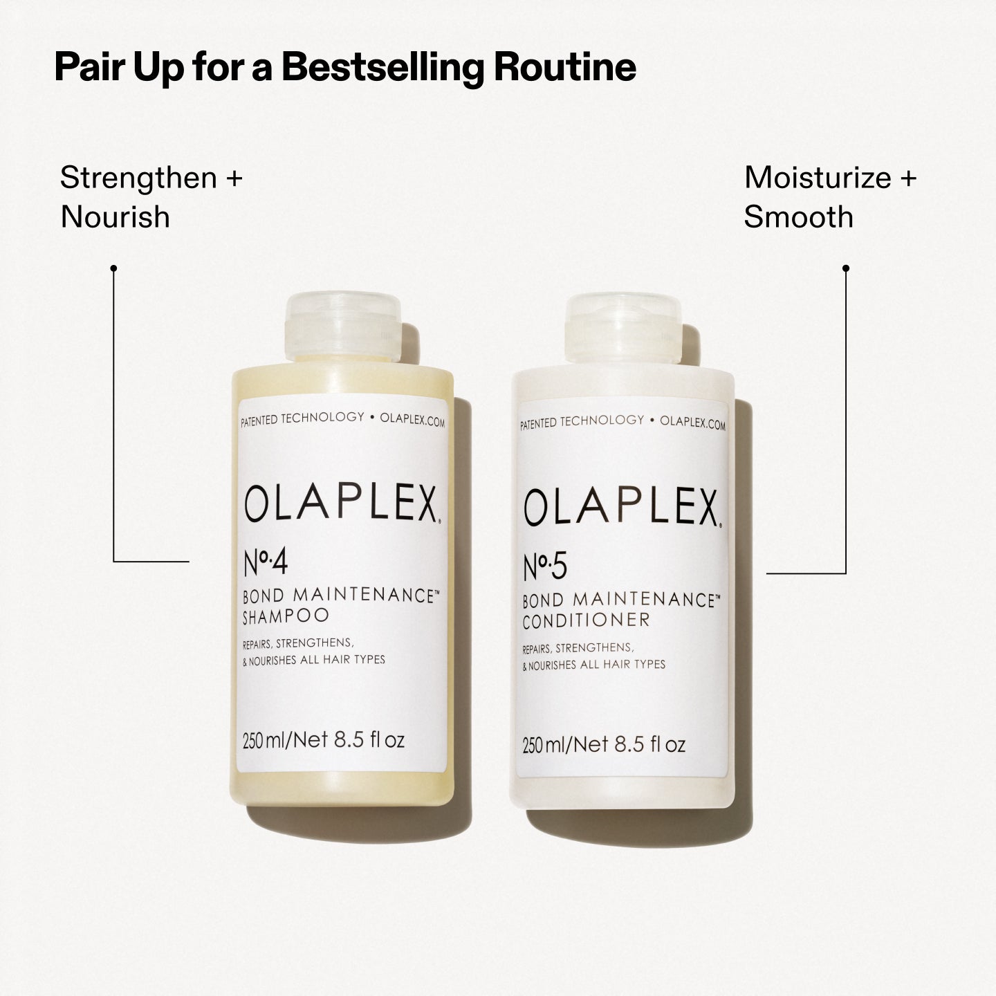 Pair Up For a Bestselling Routine
No.4 - Strengthen + Nourish
No.5 - Moisturize + Smooth