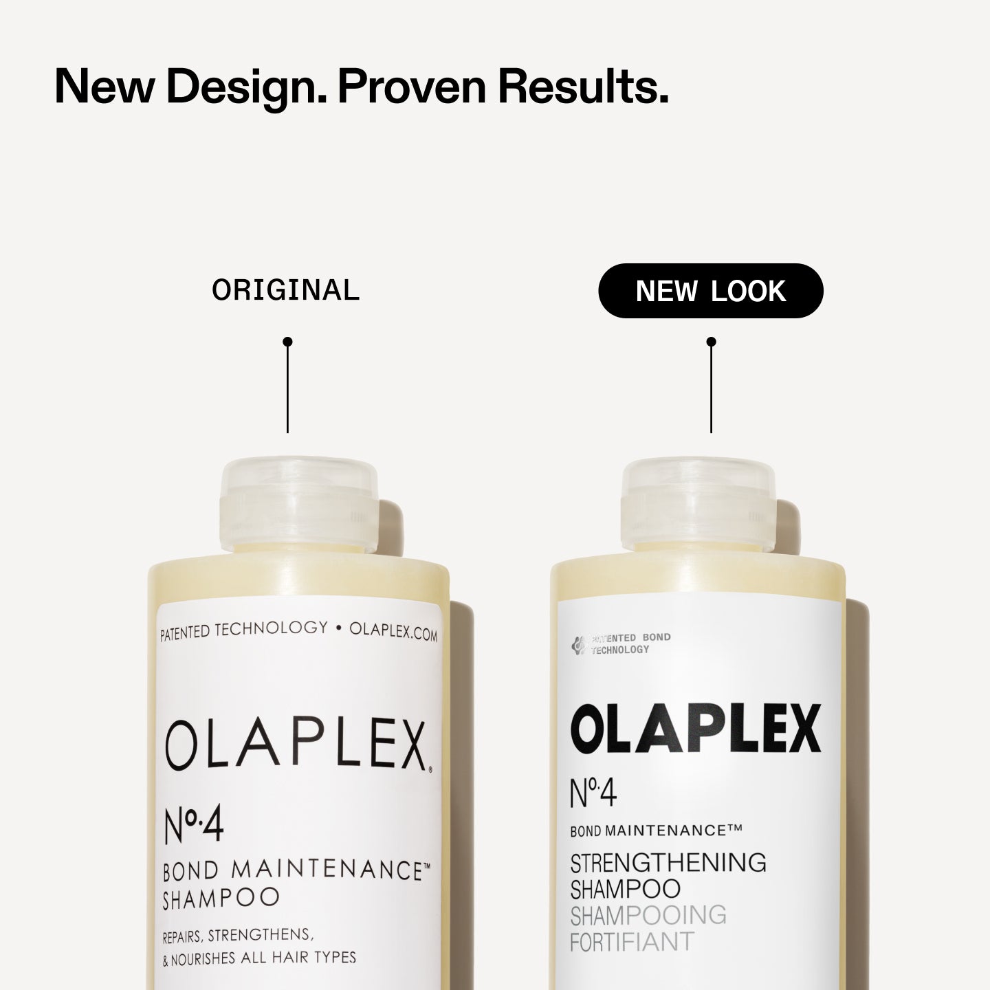 New Design. Proven Results.

Original Bottle vs. New Look Bottle